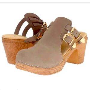 Calou Stockholm pink clogs